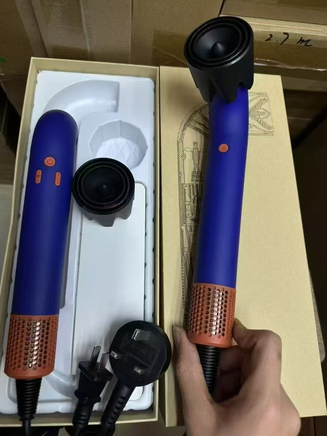 Dryers Anion High Speed Hair Dryer Curved Pipe Blower MuteHairdryer Hair Electric Hair Drier Safety Ionic Blow High Power