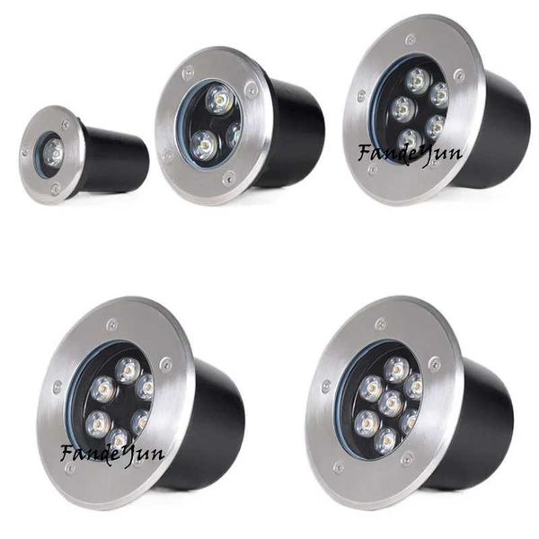 Hight power Waterproof led light garden underground 1W 3W 6W 10W IP67 Outdoor Buried Garden Path Spot Recessed Inground Lighting CI24813