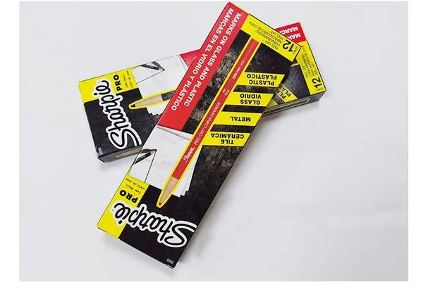 Crayon On Marker Glass Sharpie Paper With 12pcs Color Roll Damp China Pencils Cleanly Metal Cloth Easily Marks y231219