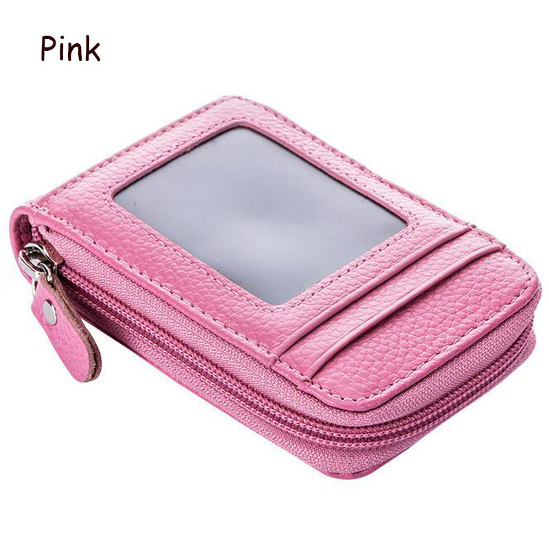 TEMU Rfid Blocking Pu Leather Credit Card Holder Minimalist Pocket Organizer Compact Size Business Card Case For Women Men
