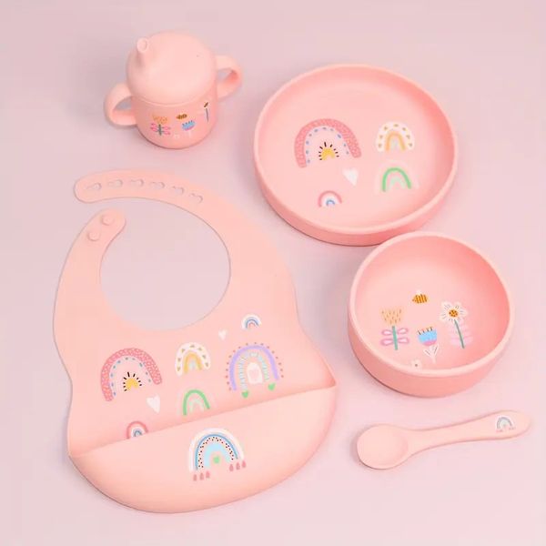 BPA Free Children's Kitchenware Grip macio, conjunto flexível de cutteria de silicone