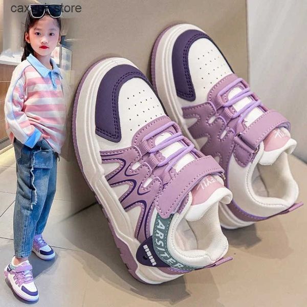 Tênis 2024 Spring Autumn Kids Sport Shoes Mesh Mesh Breathable Sneakers Student Girls Shoes não tênis não deslizam para meninos filhos L2409