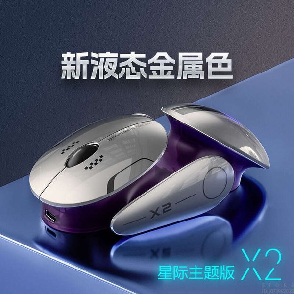 Rechargeable Bluetooth Wireless Mouse, Supports 2.4ghz Wireless, Bt4.0, Bt5.0 Three Connection Methods, For Laptop-notebook-ipad