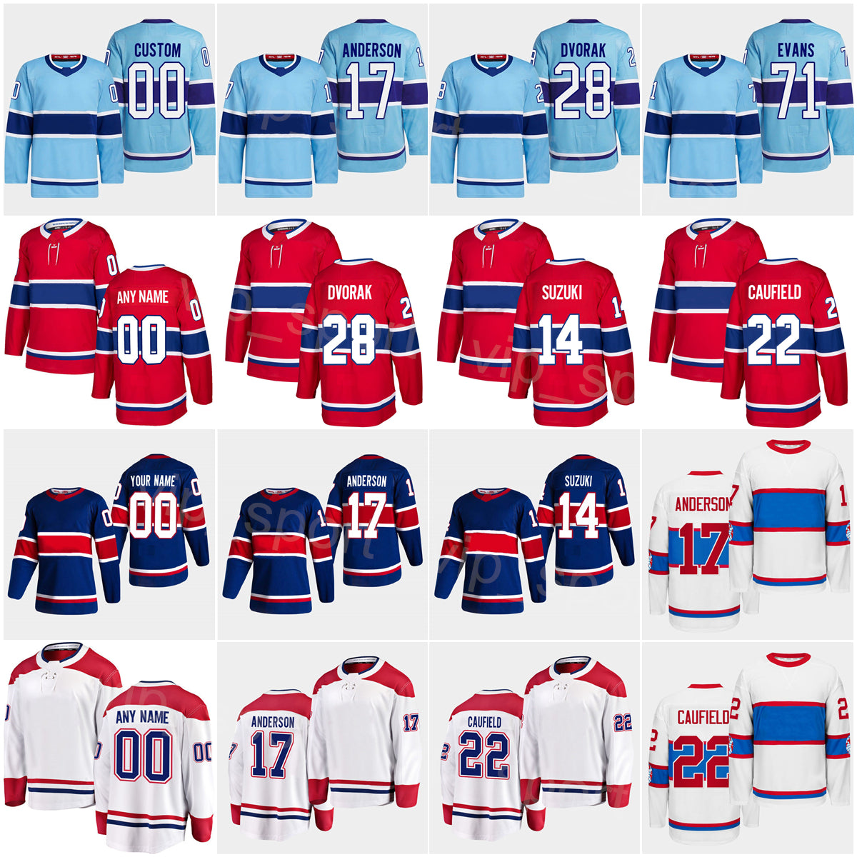 Man Woman Youth Hockey Reverse Retro 20 Juraj Slafkovsky Jerseys 14 Nick Suzuki 62 Artturi Lehkonen 73 Tyler Toffoli 17 Josh Anderson 22 Cole Caufie