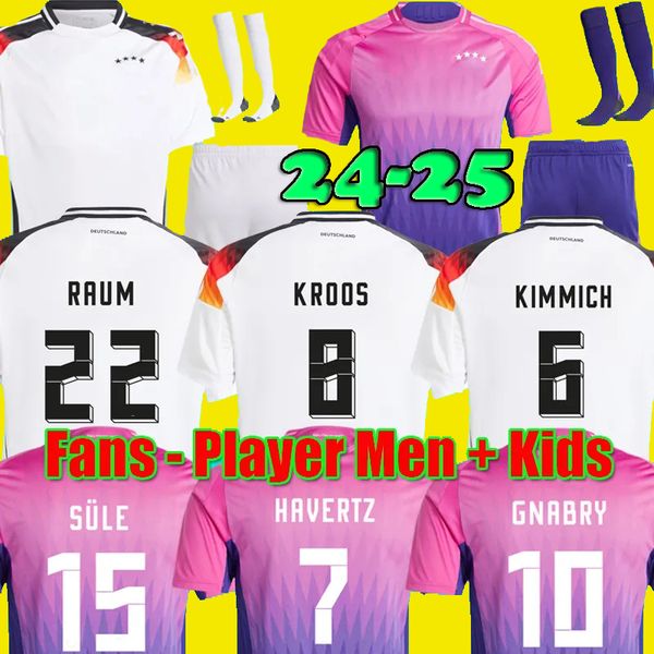 2024 Germanys Retro BALLACK Soccer Jersey 2025 Deutschland Football KLINSMANN 24 25 Shirts Player Fans Men KIDS Set WERMER SANE 1990 1998 19