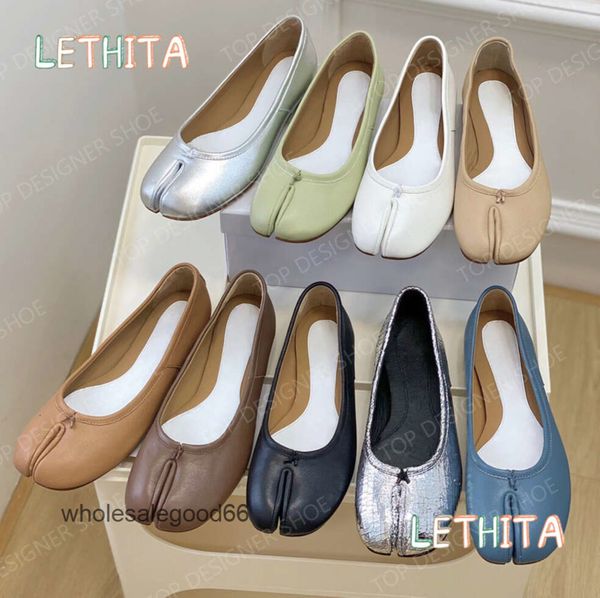 Luxury Designer Dress shoes Womens tabis Ballet sheepskin loafers women Fashion Leather Flat Casual Shoes Luxurybrand Office Outdoor Loafers