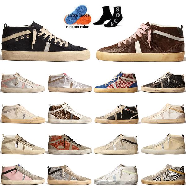 2024 Designer Shoes New Sneakers Star Shoes Star platform Release Hightop From Italys Best Fashionable Pink gold Glitter White Doold gltter