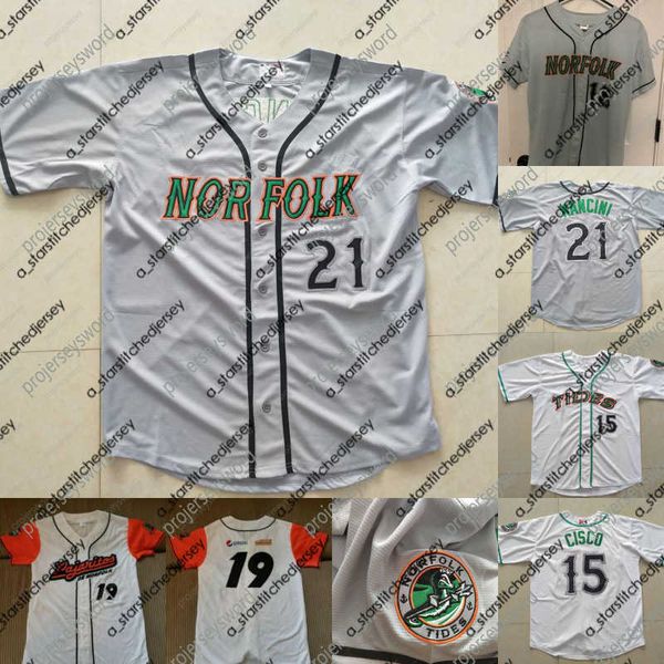 Baseball Jerseys Norfolk Tides Jersey 2019 Promotional Stadium Giveaways Ramon Sambo Gary Kendall 100% Stitched Custom Mens Womens Youth Bas