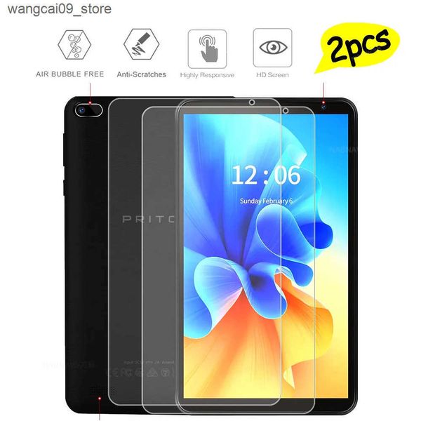 PC Protectors 2 Pieces HD Scratch Proof Tempered Glass Screen Protector For Pritom Tablet M7 or Tab 7 Pro 7.0 Display J241216
