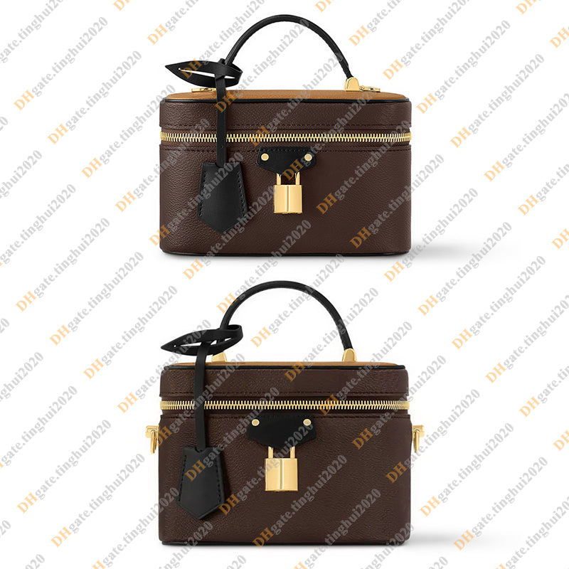 Ladies Fashion Casual Designe Luxury Vanity Chain Pouch Bag Cosmetic Bag Chain Bag Shoulder Bag Totes Handbag Crossbody TOP Mirror Quality M47125 M4