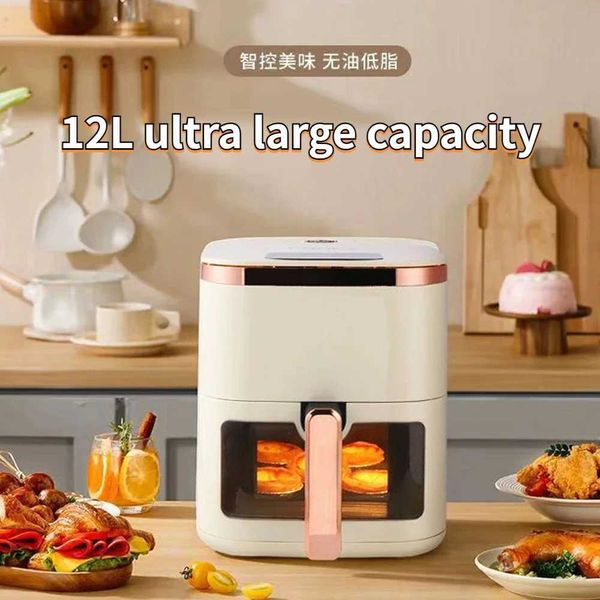 12L Air Purifier Smart Home Multi functional Oil free Oven Protection Touch Screen Large Capacity Visualization Air Purifier 220V CL240829