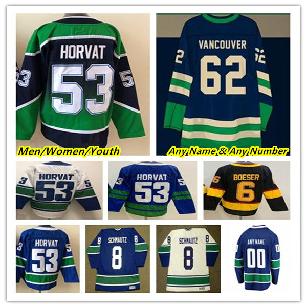 J.T. Miller Vancouver Hockey Jerseys Elias Pettersson Quinn Hughes Andrei Kuzmenko Bo Horvat Brock Boeser Tanner Pearson Thatcher Nils Aman Pavel Bu