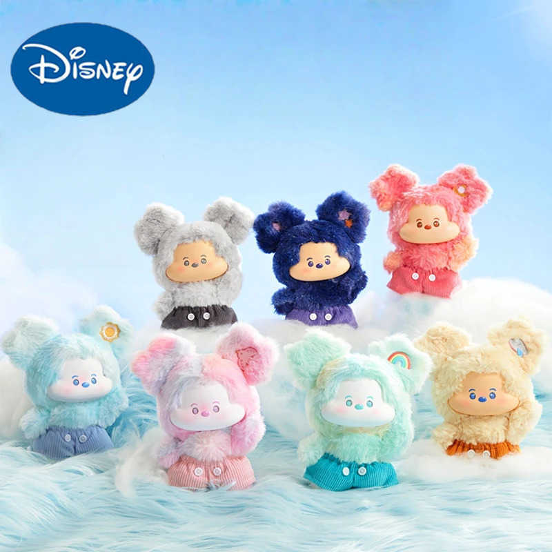 Disney Genuine Mickey Head In The Clouds Series Blind Box Vinyl Face Bag Pendant Dolls Trendy Toys Collectible Mystery Box Kids Gift W250726