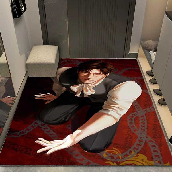 Cartoon Living Room Bedroom Soft Area Carpet Anti slip Large Size Balcony Floor Mat Interior Decoration W240815