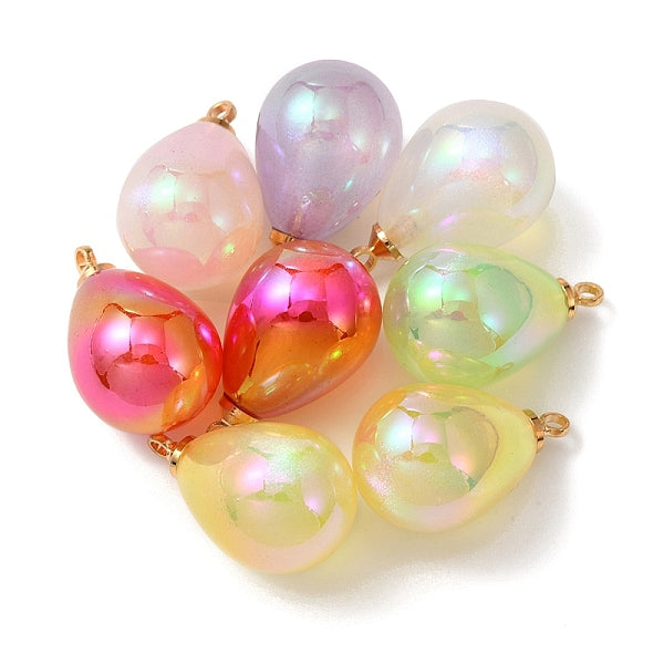 8pcs pendentifs acryliques de placage uv