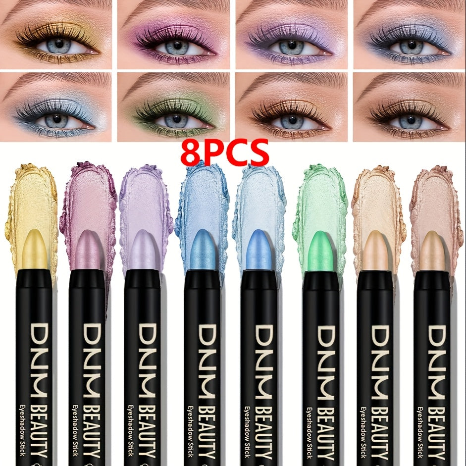 TEMU 16-8 Eyeshadow Pencil Makeup Set, Eyeliner Highlighter , Music Festival Makeup Creation, Eye Makeup Before Laying Down, Can Become Exquisite For