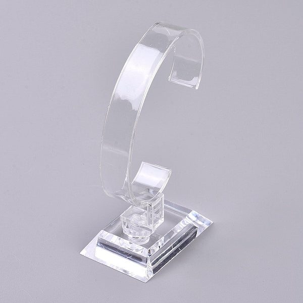 Support d'affichage de montre-bracelet en plastique transparent