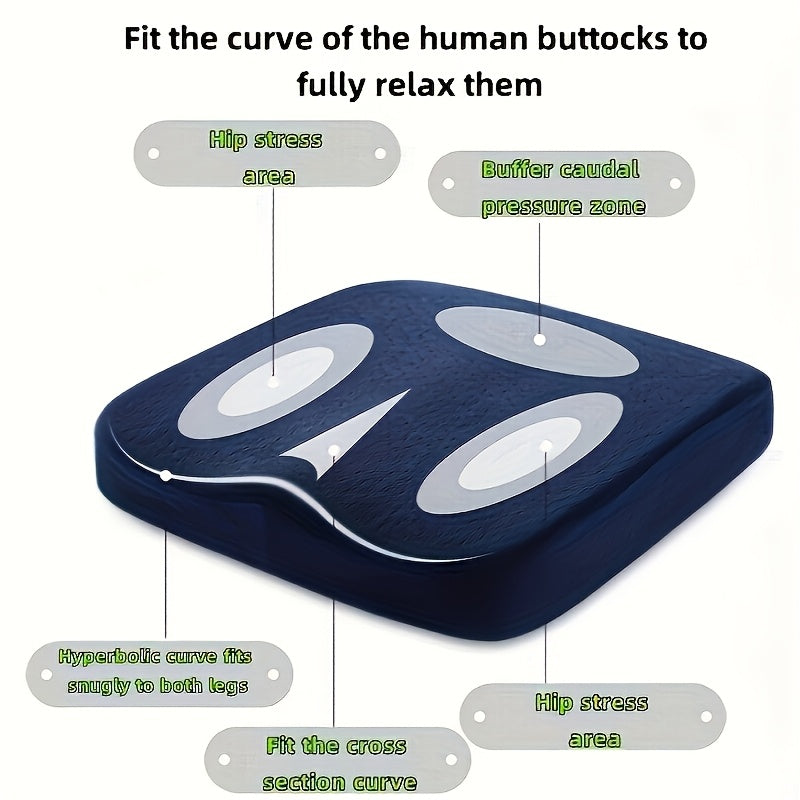 TEMU 1pc Oversize Cushion - Solid Memory Foam Cushion Is Suitable For Reclining Chairs, Office Chairs, Car Cushions, Floor Seats, Garden Furniture,