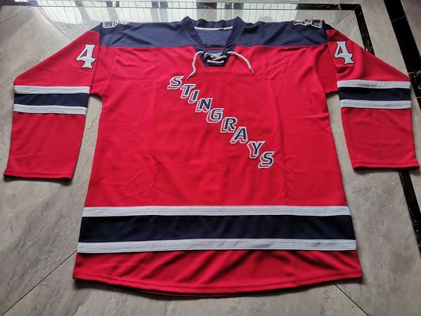 Hockey jerseys Physical photos South Carolina Stingrays 44 WATKINS Men Youth Women High School Size S-6XL or any name and number jersey