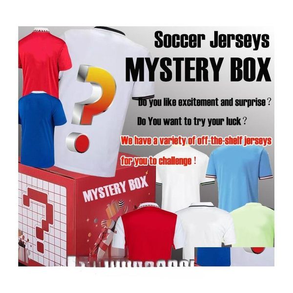 Soccer Jerseys 22 23 Mystery Box Fans Player Version Any Teams Shorts Season Pants Football Shirts Men Kids Kits Thai Drop Delivery