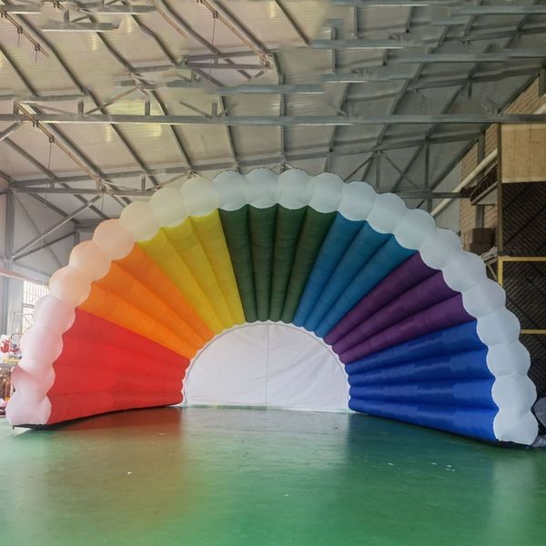 Rainbow Dome LED Inflatable Tent for Outdoor Music Festivals & Events Advertising