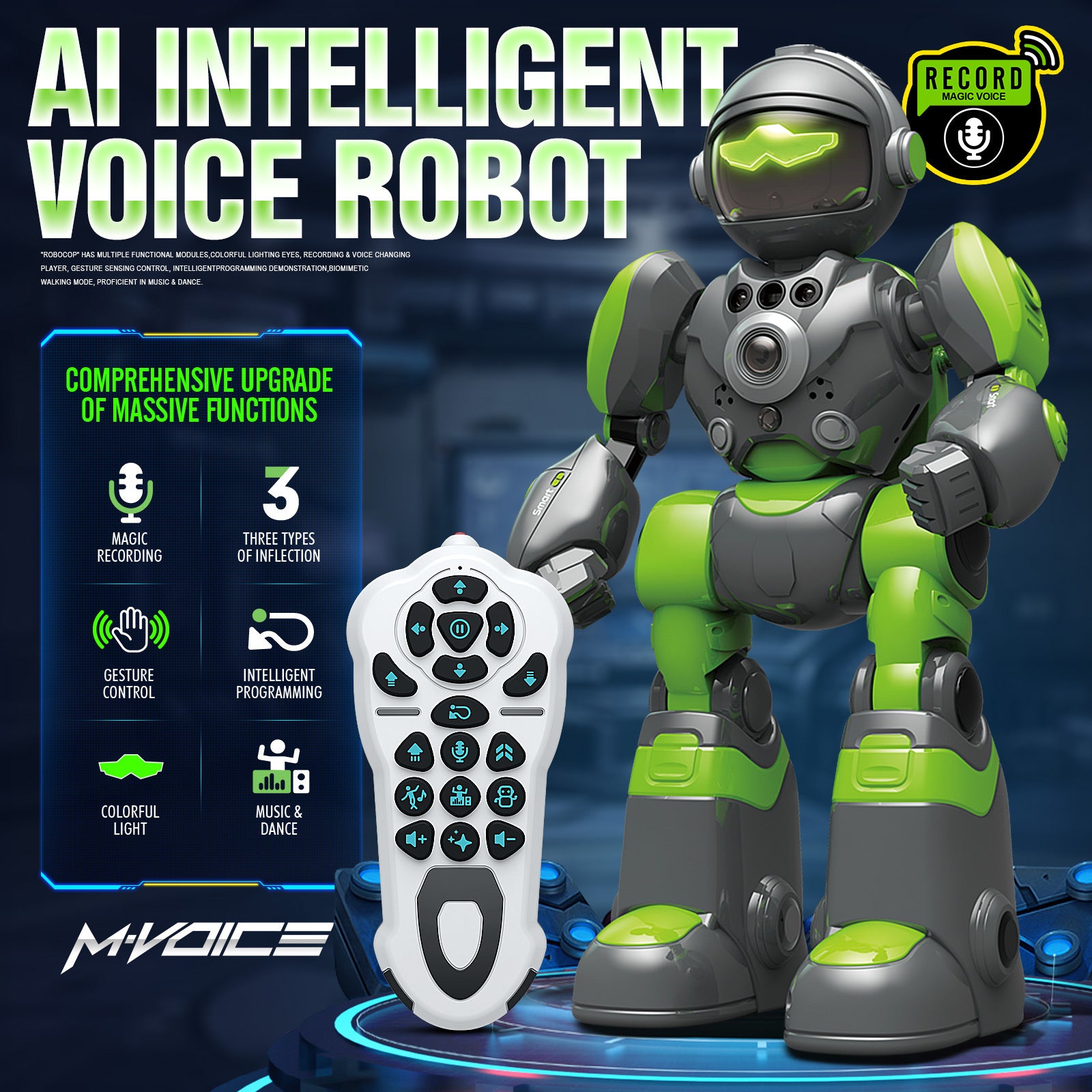 TEMU Control Robot Remote Control Toys Rc Robots With Led And Intelligent Warriors As Gift For Kids