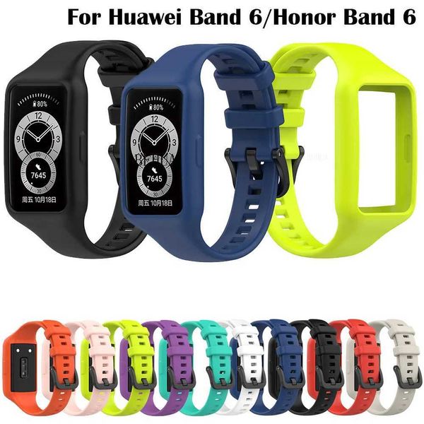 New Arrival Wahband For Band 6-Honor Band 6 SmartWah wristband sports silicone replacement belt bracelet new belt Z241115