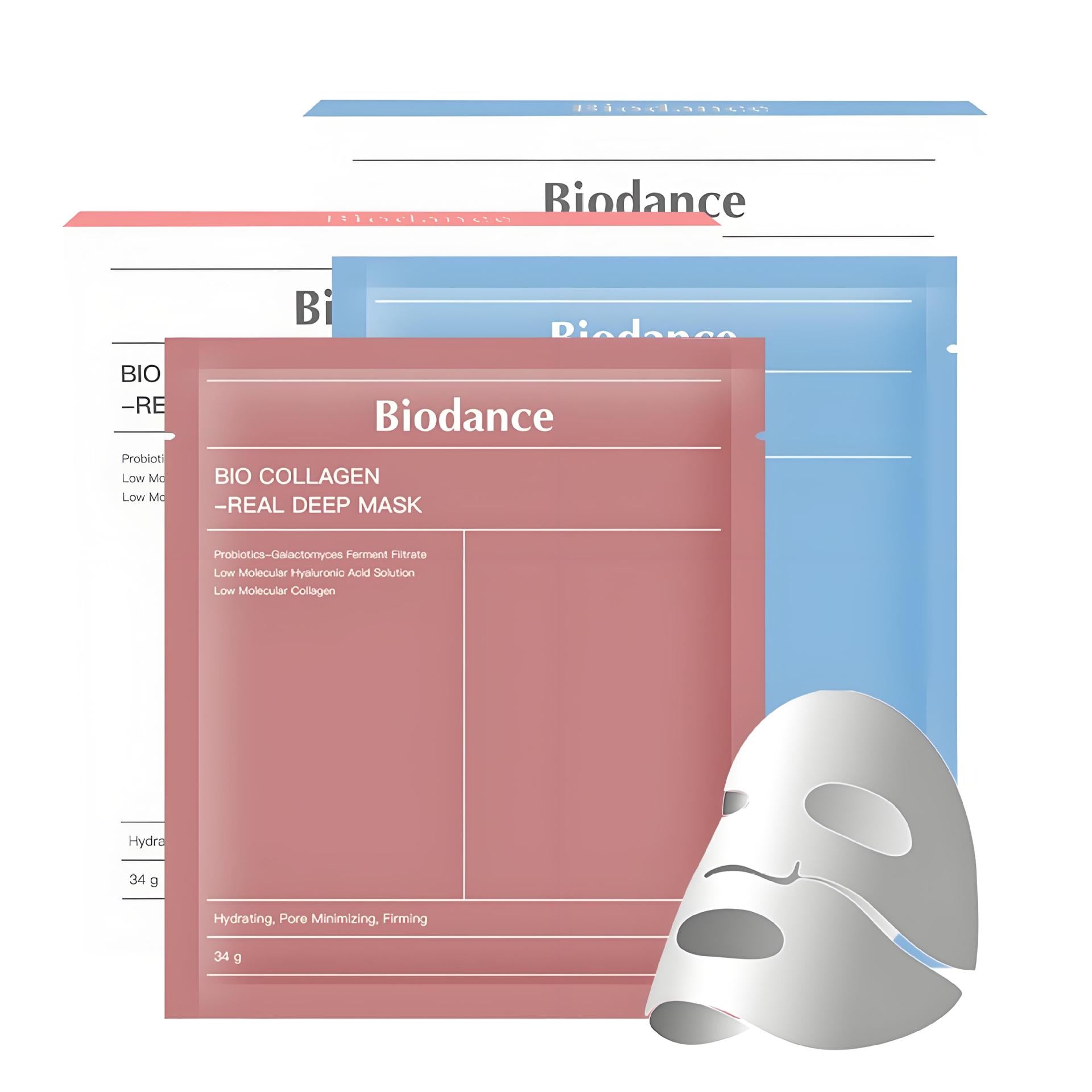 BIODANCE Biological Collagen Protein Real Deep Face Mask Overnight Hydrogel Mask Soothing Moisturizing Nourishing Patch