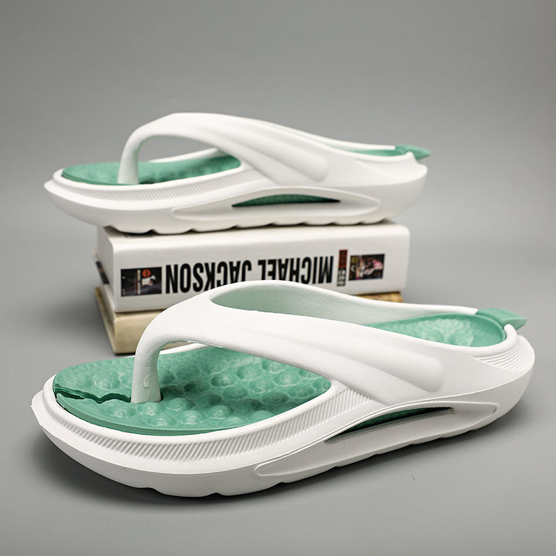 Men Flip Flops Massage Indoor Outdoor Slippers Thick Sole Comfortable Mens Beach Sandals Non-slip Bathroom Home Men&#039;s Flip Flops