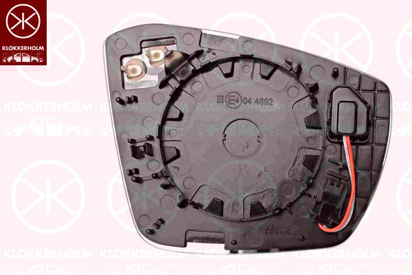 Mirror Glass, exterior mirror KLOKKERHOLM 75221065