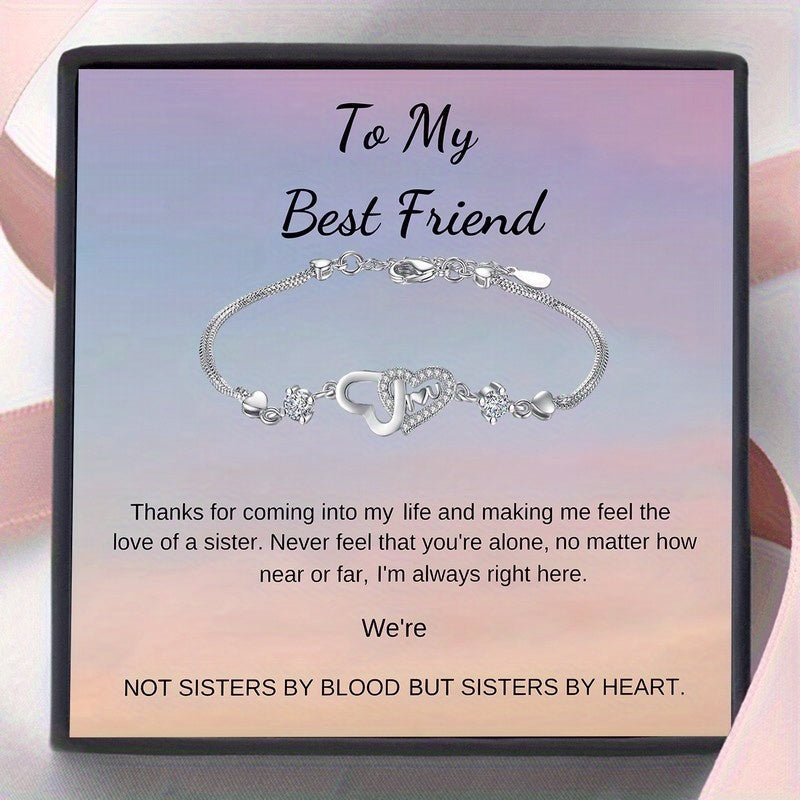 TEMU 925a Boho Y2k-style Titanium -shaped Bracelet With Synthetic For - An Casual Attire For All , Ideal For Christmas And Birthday Gifts(only