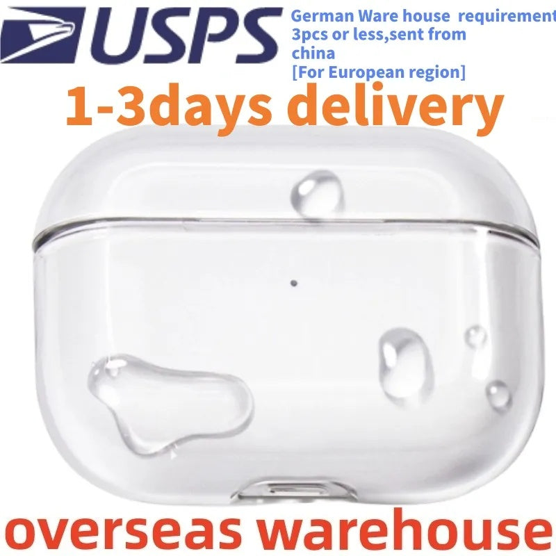 USA Stock for AirPods pro 2 3 earphone airpod 4 5 6 earphones Solid Silicone Cute Protective Headphone Cover Wireless Charging 3rd 3nd 2nd anc case