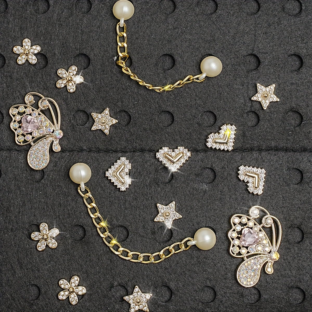 TEMU 16pcs , Heart, Flower Diy Shoe Decoration, Removable Shoe Charms, Suitable For Sandals, Garden Shoes