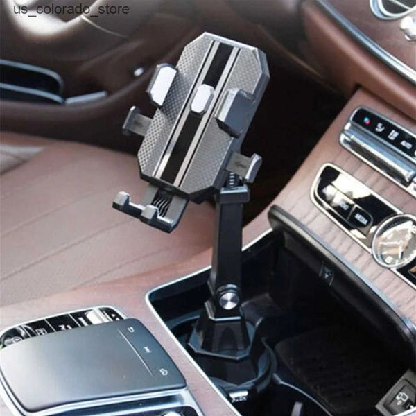 Cell Phone Mounts Holders Adjustable Car Cup Holder Cellphone Mount Stand Universal Car Water Cup Holder Mobile Cell Phone Bracket Support F
