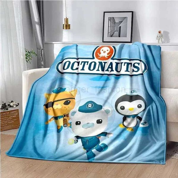 O-Octonauts Cartoon Anime Soft Plush BlanketFlannel Blanket Throws Blanket for Living Room Bedroom Bed Sofa Picnic Cover KidsB270712