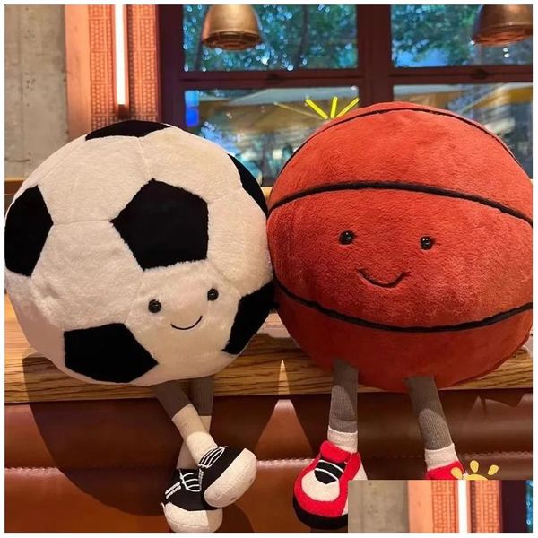 Plush Dolls Jelly Cat Fun Sports P Basketball Bed Billiards Black Eight Football Baby Doll Pet Toy 240904 Drop Delivery Toys Gifts Stu Ot8Hf