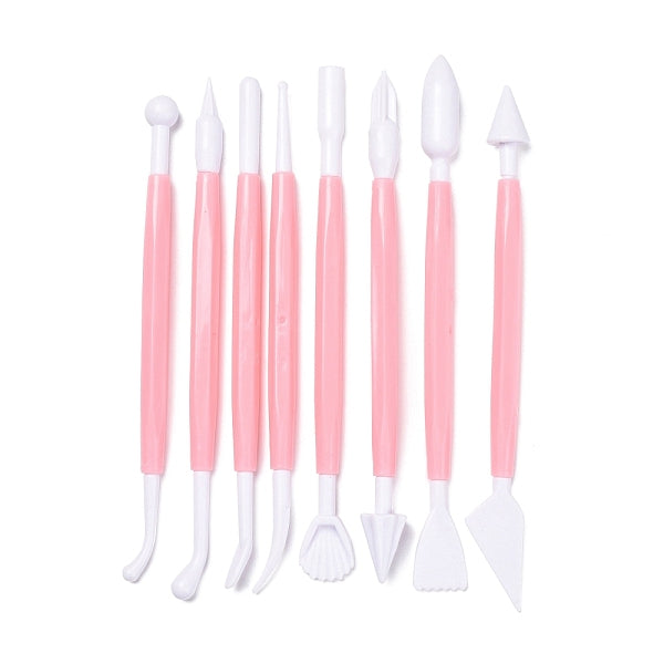 8Pcs Plastic Double Heads Modeling Clay Sculpting Tools Set