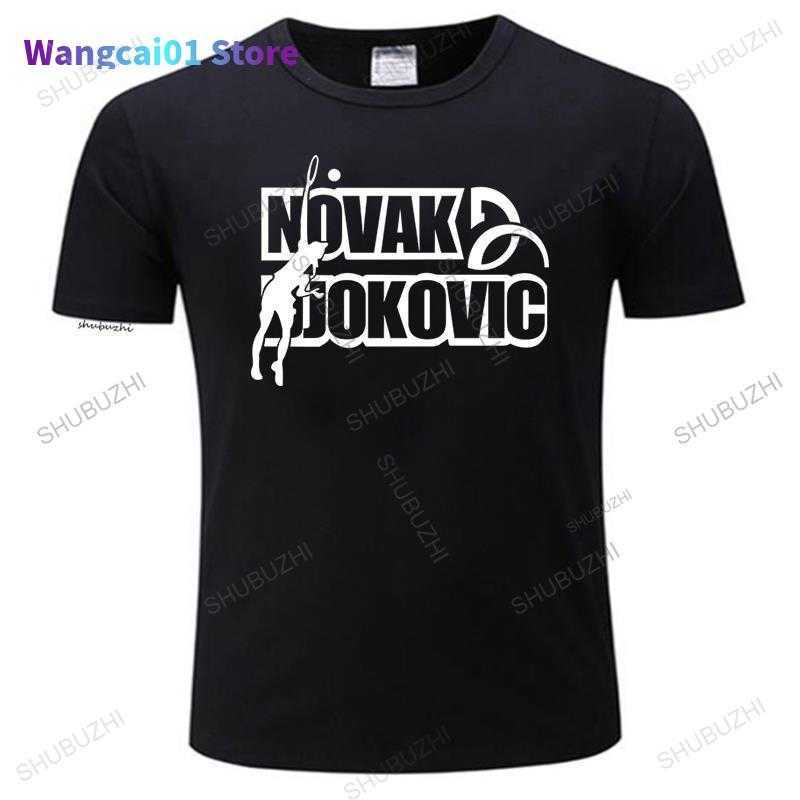Men&#039;s T-Shirts Mens summer hip-hop cool T Shirts Fashion Novak Djokovic Print Men Women High Quality Tee Shirt Serbia Whosa Tshirt 0301H23