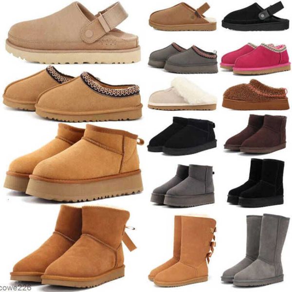 Free shipping designer slippers sandals chesut women platform ultra mini ankle knee short classic womens winter snow outdoor warm shoes