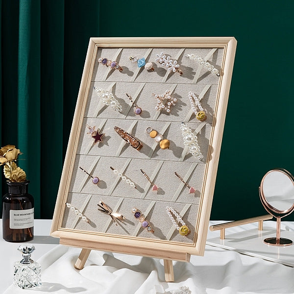 Desktop Wooden Hair Clip Display Frame