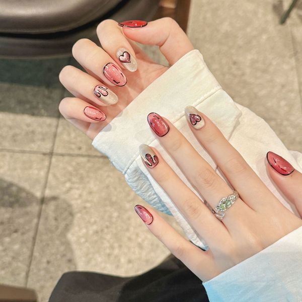 Nail Art Handmade Wearing Nail Drawing Minimalist Patch Fashion Accessories