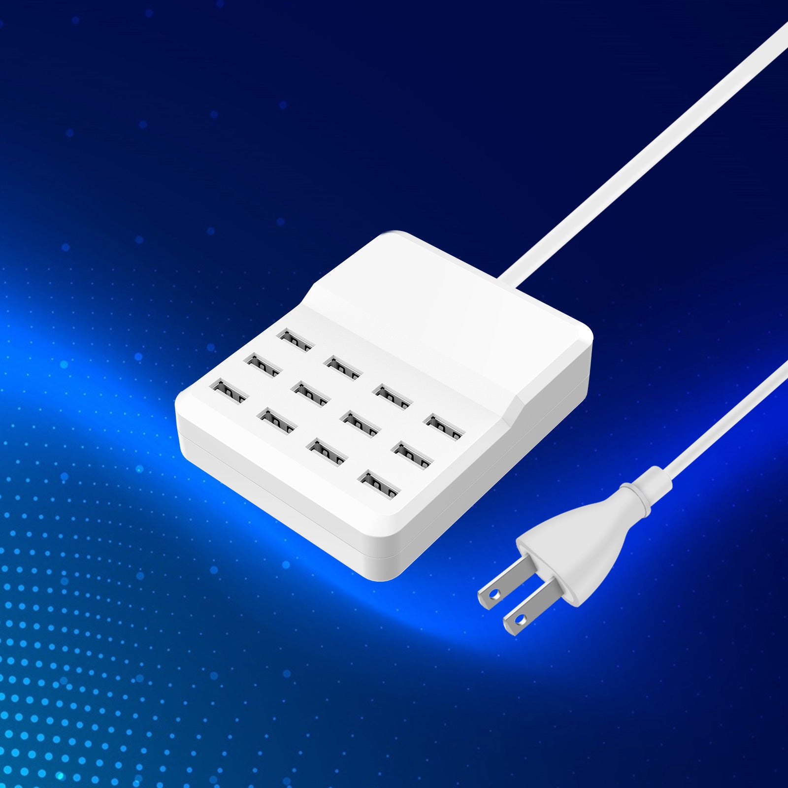 TEMU 12-port Usb Charger, Family-sized Desktop Usb Rapid Charger Compatible Smart Usb For Multiple Devices