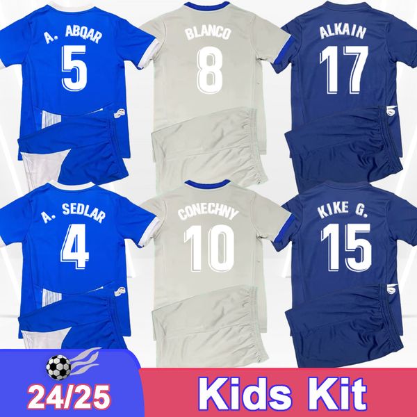24 25 Alaves GUEVARA Kids Kit Soccer Jerseys PANICHELLI CONECHNY N. TENAGLIA ALKAIN GURIDI KIKE G. A. REBBACH Home Away 3rd Football Shirts