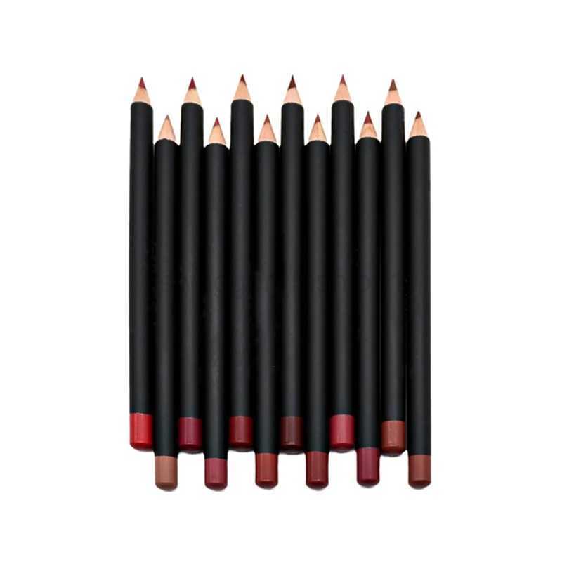 12 Colors Matte Lipstick Lip Liner Set Nude Color Lasting Non-removal Makeup Lipliner Waterproof Sweat Proof Soft Pencil MakeupXJ240731