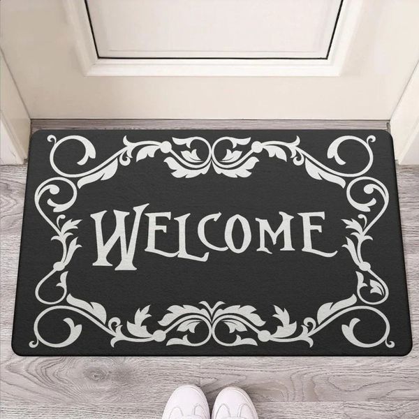 Halloween Gothic witch partition welcome entrance door home decoration lobby balcony long carpet anti slip entrance floor mat decoration 240