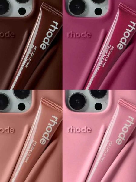 New Autumn Limited Edition Rhode Lip Holder Soft Silicone Lipstick Phone Case for 11 16 15 14 12 13 Pro Max Plus With BoxXJ241114