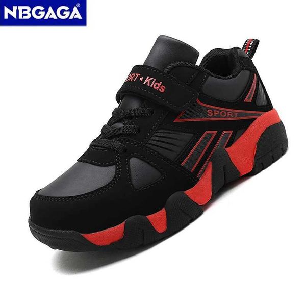 Childrens Sports Shoes Sapatos de Couro Motor Sapatos Esportivos Crianças Casual Casual Executando Anti Slip Tamanho 28-39 X241209
