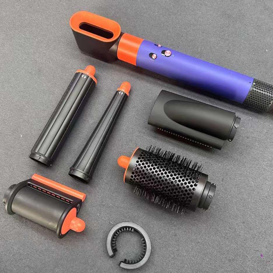 Multifunctional 7in1 Curling iron Hair dryer HS08 Negative ion styling tool Top quality Air wrap Dry & wet curling iron hairdrier with box