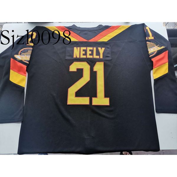 SJ98 Hockey jerseys Physical photos 1978-1985 CAM NEELY black Men Youth Women High School Size S-6XL or any name and number jersey