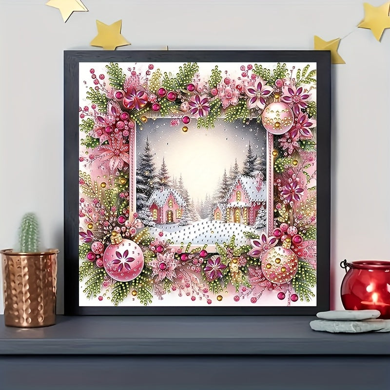 TEMU 30x30cm (11.8x11.8in) 1pc Pattern Diamond Painting Set In 1pc Photo Frame, Diy 5d Special Shape Inlay Mosaic Handicrafts, Home Decoration,